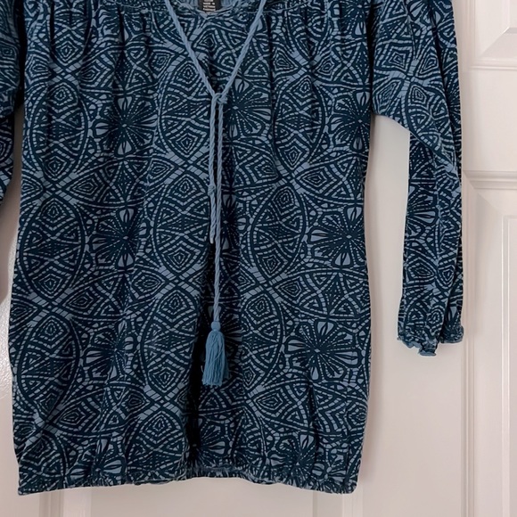 Bohemian Ruffle Top Lucky Brand - Picture 3 of 4